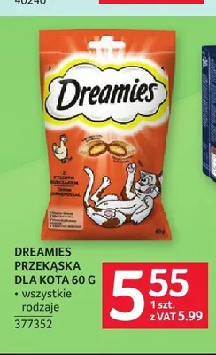Przekąska dla kota Dreamies promocja w Selgros