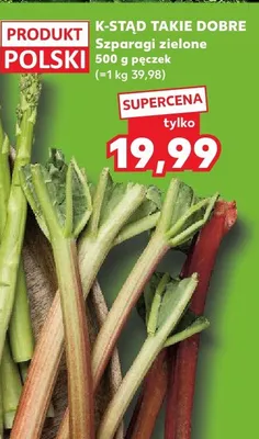 Szparagi zielone polskie K-Stąd Takie Dobre promocja w Kaufland