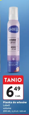 Pianka do włosów Labell volume promocja w Intermarche