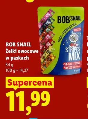 Żelki owocowe w paskach Bob Snail promocja w Lidl