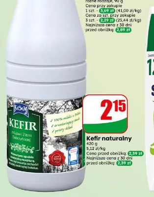 Kefir naturalny KeSeM promocja w Dino
