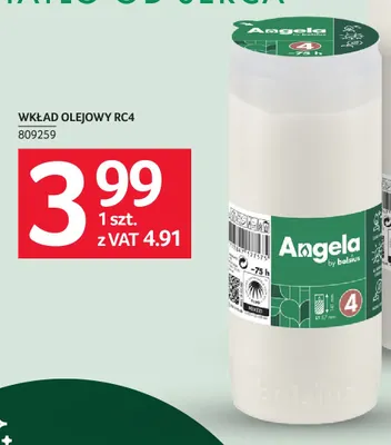Wkład olejowy RC4 Angela by Bolsius promocja w Selgros