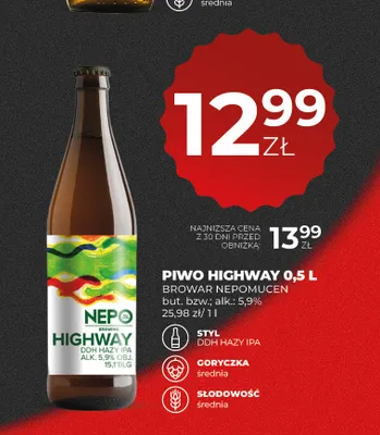 Piwo Highway Browar Nepomucen promocja w Duży Ben