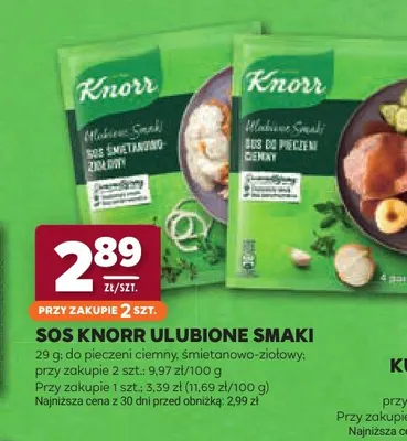 Sos Knorr Ulubione Smaki do pieczeni ciemny promocja w Stokrotka