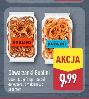 Obwarzanki z sezamem Bublini promocja w Aldi