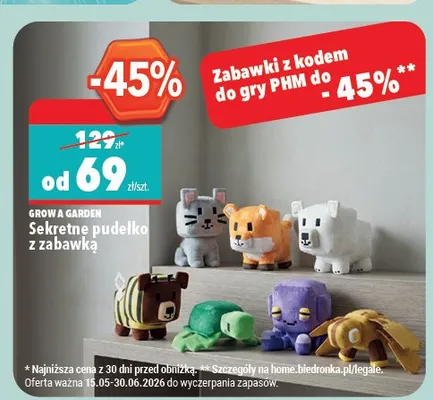 Sekretne pudełko z zabawką GROW A GARDEN promocja w Biedronka Home