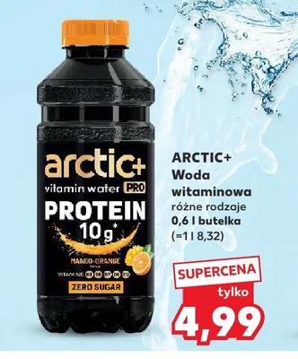 Woda witaminowa Arctic+ Protein Mango-Orange promocja w Kaufland