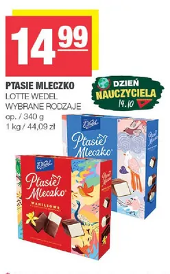 Ptasie Mleczko waniliowe E.Wedel promocja w SPAR