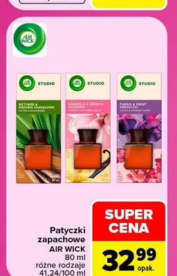 Patyczki zapachowe Air Wick fuksja i kwiat porzeczki promocja w Carrefour
