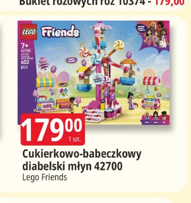 Klocki Lego Friends Cukierkowo-babeczkowy diabelski młyn 42700 promocja w Leclerc