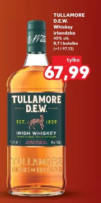 Whiskey irlandzka Tullamore D.E.W. 40% promocja w Kaufland