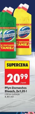 Płyn do WC Domestos Bleach 2-pak promocja w Biedronka