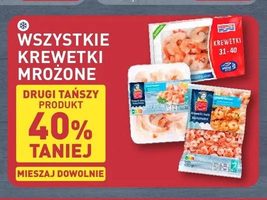 Krewetki mrożone promocja w Aldi