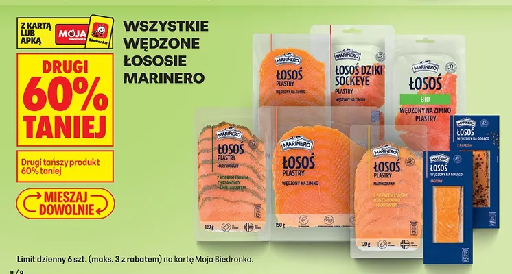 Łosoś dziki Sockeye plastry promocja w Biedronka