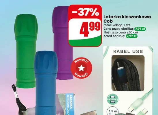 Latarka kieszonkowa Cob promocja w Dino