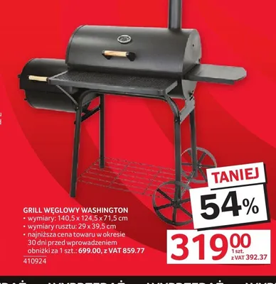 Grill węglowy Washington promocja w Selgros