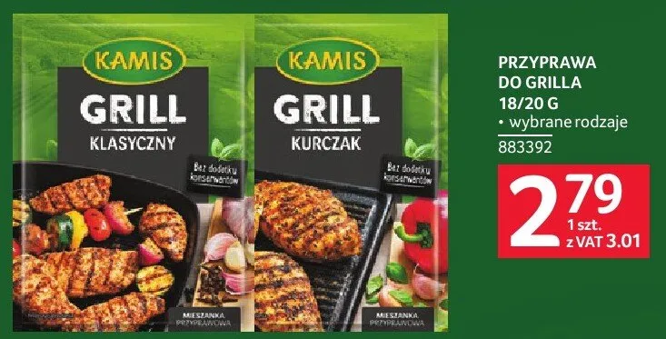 Przyprawa do grilla Kamis promocja w Selgros
