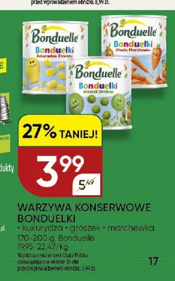 Warzywa konserwowe Bonduelki marchewka promocja w Chata Polska