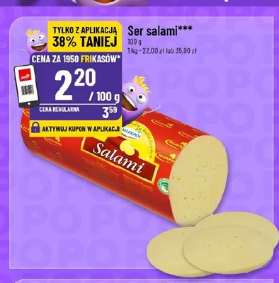 Ser salami Mlekpol promocja w POLOmarket