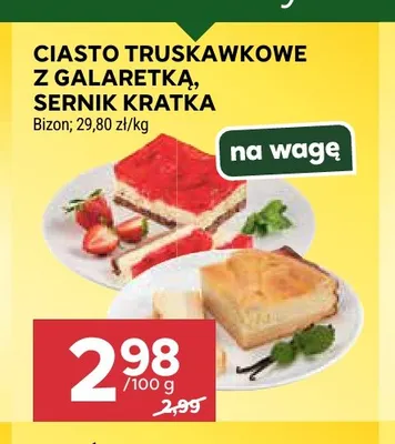 Sernik kratka Bizon promocja w Stokrotka
