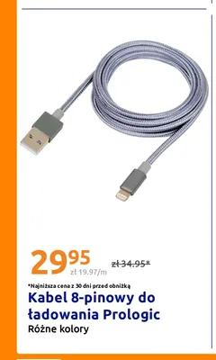 Kabel 8-pinowy do ładowania Prologic promocja w Action