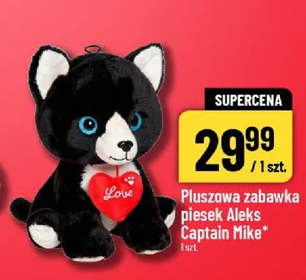 Pluszowa zabawka piesek Aleks Captain Mike promocja w POLOmarket