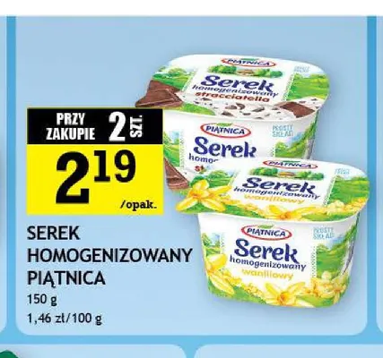 Serek homogenizowany Piątnica promocja w Gram Market