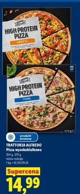 Pizza wysokobiałkowa Tuna Trattoria Alfredo promocja w Lidl