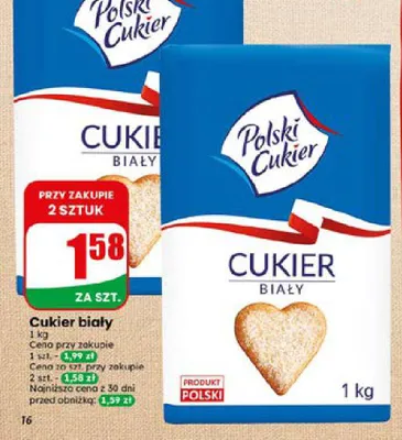Cukier biały Polski Cukier promocja w Dino