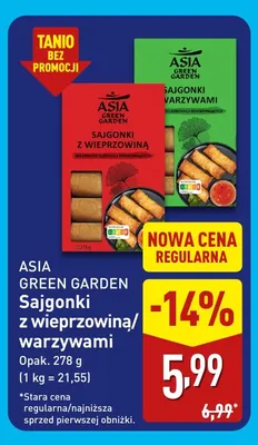Sajgonki z warzywami Asia Green Garden promocja w Aldi