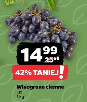 Winogrono ciemne luz promocja w Netto