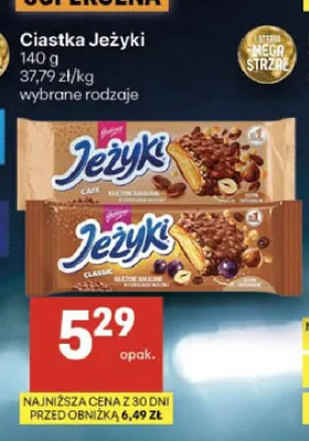 Ciastka Jeżyki Classic promocja w Delikatesy Centrum
