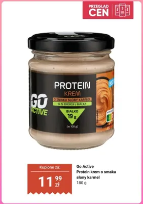 Protein krem o smaku słony karmel Go Active promocja w Biedronka
