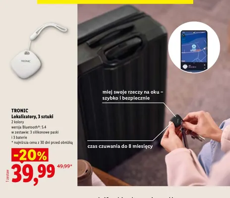 Lokalizatory Tronic 3-pak promocja w Lidl