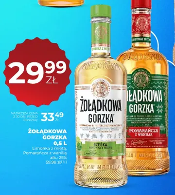 Żołądkowa Gorzka limonka z miętą promocja w Duży Ben