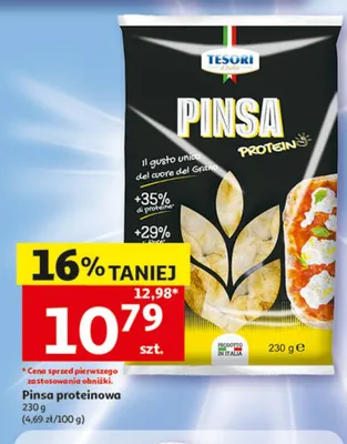 Pinsa proteinowa Tesori promocja w Auchan