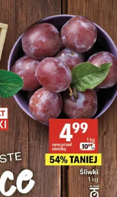 Śliwki promocja w Delikatesy Centrum