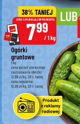 Ogórki gruntowe polskie promocja w POLOmarket