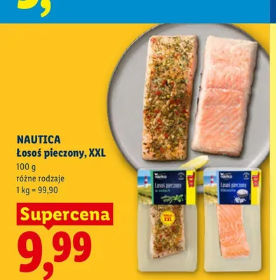 Łosoś pieczony XXL Nautica promocja w Lidl