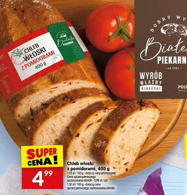 Chleb włoski z pomidorami Białecki promocja w Twój Market
