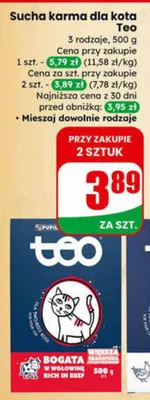 Sucha karma dla kota 3 rodzaje promocja w Dino