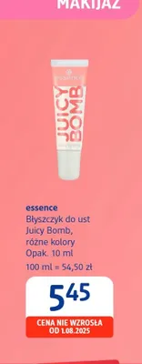 Błyszczyk do ust Essence Juicy Bomb promocja w Drogerie DM