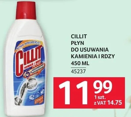 Płyn do kamienia i rdzy Cillit 450ml promocja w Selgros