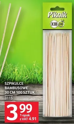 Szpikulce bambusowe 30 cm 100 sztuk promocja w Selgros