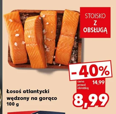 Łosoś atlantycki wędzony na gorąco promocja w Kaufland
