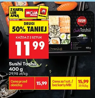 Sushi Toshio promocja w Biedronka