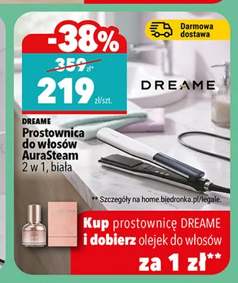 Prostownica do włosów Dreame AuraSteam promocja w Biedronka
