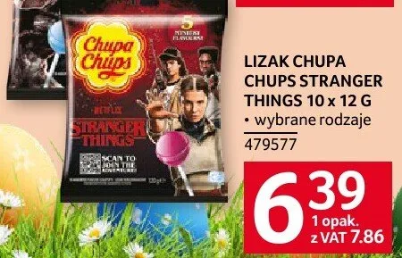 Lizak Chupa Chups Stranger Things 10x12g promocja w Selgros