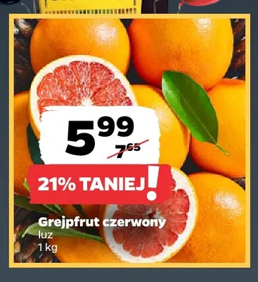 Grejpfruty czerwone promocja w Netto