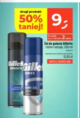Żel do golenia Gillette Mach3 Extra Comfort promocja w Dealz